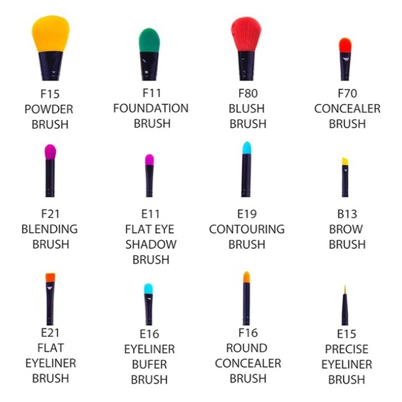 Brush Set | NIB Vegan 6-Piece Double-Sided Makeup Brush Set - Picture 4 of 9